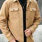 Manfinity Homme Men Flap Pocket Overcoat