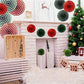 6pcs Christmas Decoration Paper Fan Set, Christmas Decor, Halloween, Halloween Decoration