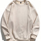 Men's Plain Round Neck Drop Shoulder Long Sleeve Sweatshirt