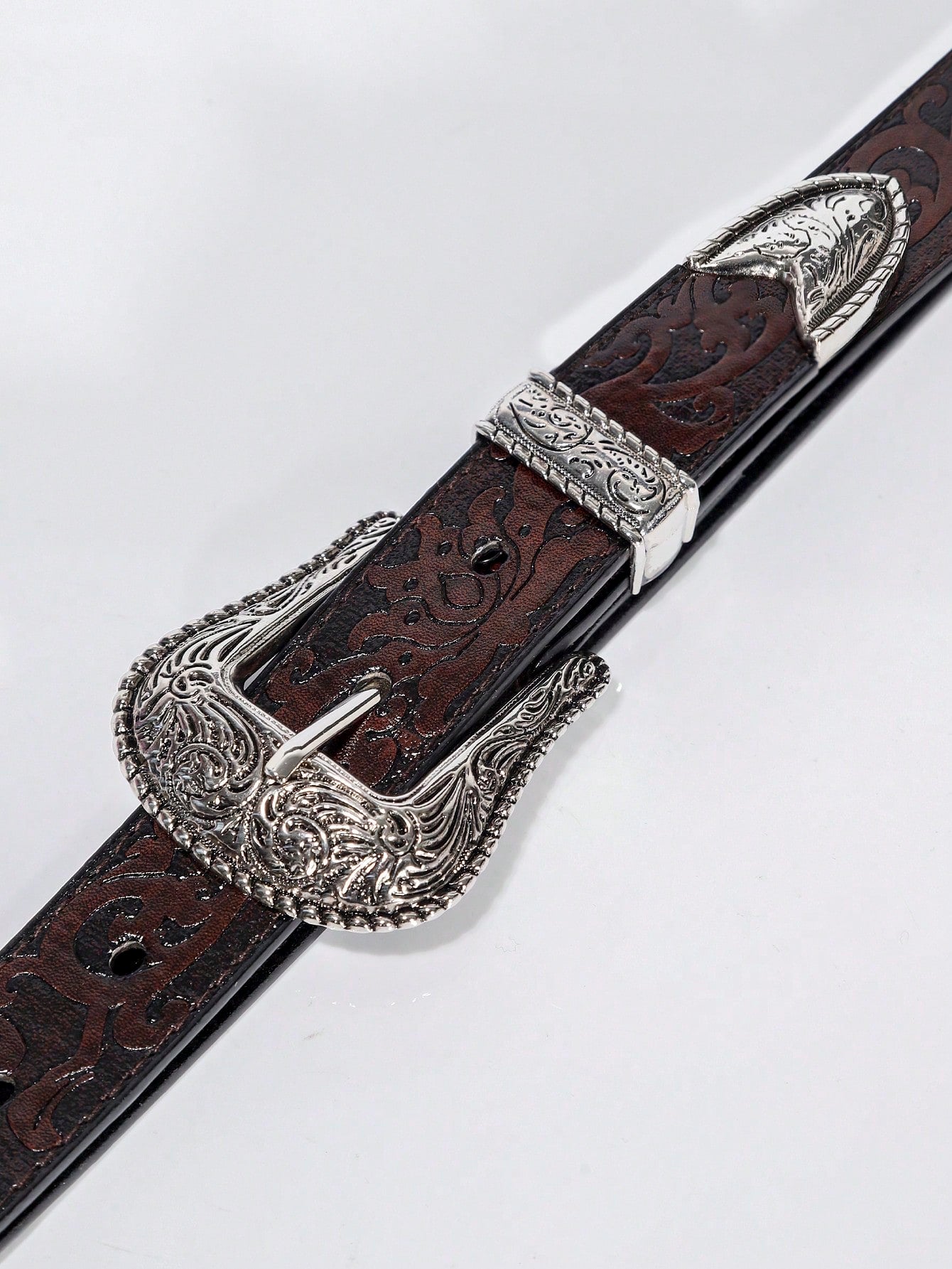 1pc Men Embossed Fashionable Belt For Daily Decoration Boho Halloween