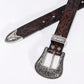 1pc Men Embossed Fashionable Belt For Daily Decoration Boho Halloween