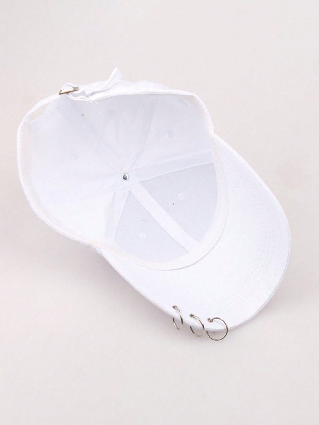 Fashion Solid Color Baseball Cap, Unisex Korean Style Triple Ring Strap Outdoor Casual Couple Snapback Hat