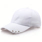 Fashion Solid Color Baseball Cap, Unisex Korean Style Triple Ring Strap Outdoor Casual Couple Snapback Hat