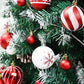 44pcs/Box Colorful Christmas Tree Ball Hanging Decorations, Red