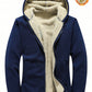 Men Zip Up Thermal Lined Hooded Jacket