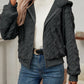 LUNE Zip Up Drop Shoulder Hooded Teddy Jacket