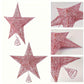 1set Pink Star Christmas Tree Topper Decor - Holiday Seasonal Decorations, Suitable For Christmas