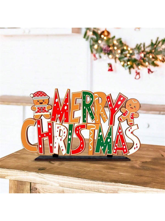 Gingerbread Christmas Decorations, Merry Christmas Table Centerpieces, Gingerbread Man Wooden Sign Christmas Ornaments, Holiday Party Supplies, Holiday Gifts, Essential Holiday Decor Items