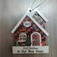 2024-2025 New Year Christmas New Home New Memories Wooden Home Holiday Decoration, Creative First Christmas Ornament For New Home, Christmas Gift Pendant, Ideal Holiday Gift