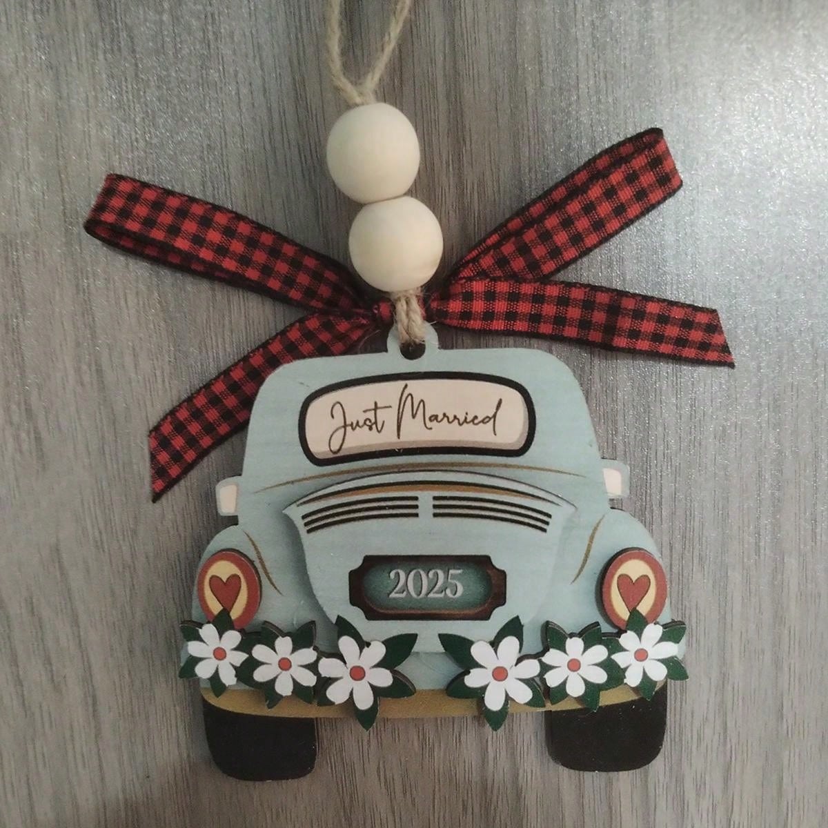 2024-2025 New Year Christmas New Home New Memories Wooden Home Holiday Decoration, Creative First Christmas Ornament For New Home, Christmas Gift Pendant, Ideal Holiday Gift