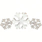 3Pcs Christmas Wooden Snowflake Decoration Winter Snowflake Signs 3D Snowflake Tabletop Decor Snowflake Centerpiece Xmas Snowflake Signs For Home Xmas Party(White)