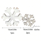 3Pcs Christmas Wooden Snowflake Decoration Winter Snowflake Signs 3D Snowflake Tabletop Decor Snowflake Centerpiece Xmas Snowflake Signs For Home Xmas Party(White)