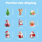 9pcs Christmas Window Clings, Santa Claus Cartoon Christmas Window Stickers, Movable Glass Window Christmas Decorations For Home, Office Holiday Decor,Christmas