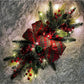 1PC Christmas Artificial Swags Xmas Wreath Stairway Swag Teardrop Trim Wreath Door Porch Decor Stair Swag Garland Christmas Swags For Home Party Decor, Halloween, Halloween Decoration