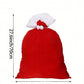 1pc-Christmas Red Velvet Santa Claus Bags With Drawstring Cord, Red Santa Giant Gift Bag Extra Large Santa's Present Sack For Xmas Present Toys, Storage Bags Holiday Party Supply, 19.7 X 27.6 Inches,Christmas