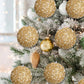 6pcs -Christmas Ball Ornaments, 3.15in (8cm) Shatterproof Christmas Decoration Christmas Tree Balls Wedding Party Holiday Decoration Tabletop Small Tree Decoration (Gold),Christmas