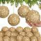 6pcs -Christmas Ball Ornaments, 3.15in (8cm) Shatterproof Christmas Decoration Christmas Tree Balls Wedding Party Holiday Decoration Tabletop Small Tree Decoration (Gold),Christmas