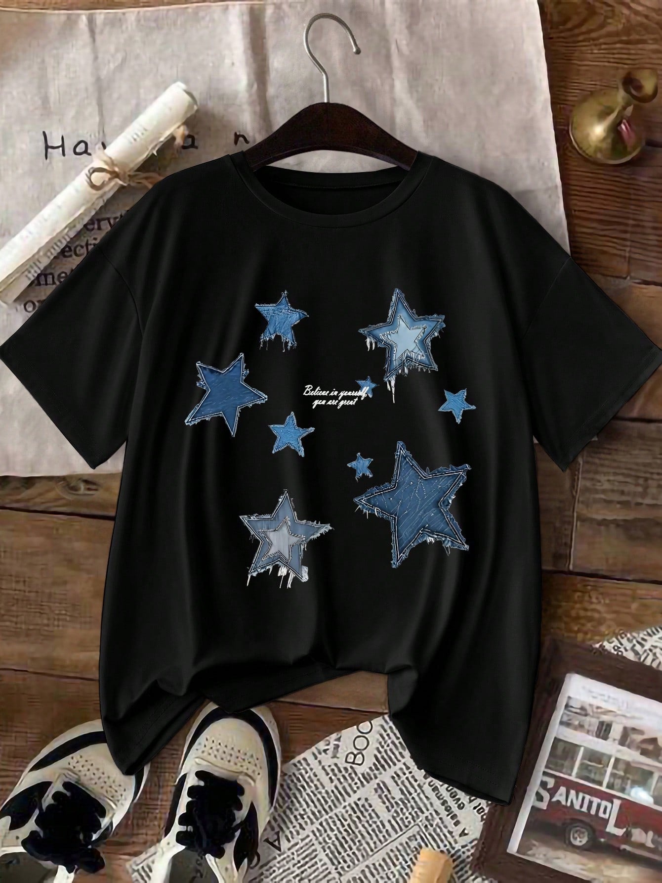 INAWLY EZwear Women Casual Star