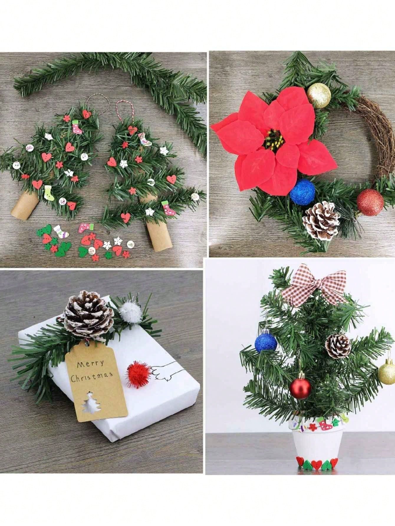 1Pc Christmas Garland 5.4M Artificial Pine Garland Green Soft Garland For Christmas Wedding Party Decoration,Christmas