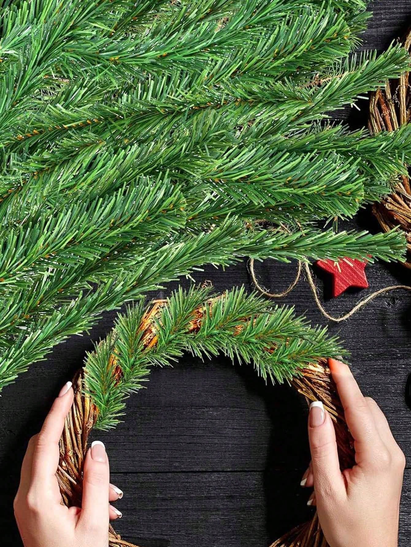 1Pc Christmas Garland 5.4M Artificial Pine Garland Green Soft Garland For Christmas Wedding Party Decoration,Christmas