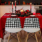 2Pcs Elastic Buffalo Christmas Santa Hat Chair Covers Dining Table Chair Slipcovers Buffalo Xmas Protective Chair Back Slipcovers For Holiday Kitchen Home Xmas Decor, Halloween, Halloween Decoration