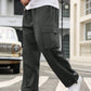 Manfinity Homme Plus Size Solid Color Drawstring Jogger Pants With Pockets