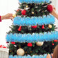 1pc-78.74inches Blue Christmas Tinsel Garland Artificial Christmas Garland Xmas Metallic Twist Hanging Garland Fireplace Mantel Wreath Decor For Staircase Railing Indoor Outdoor Ornaments,Christmas