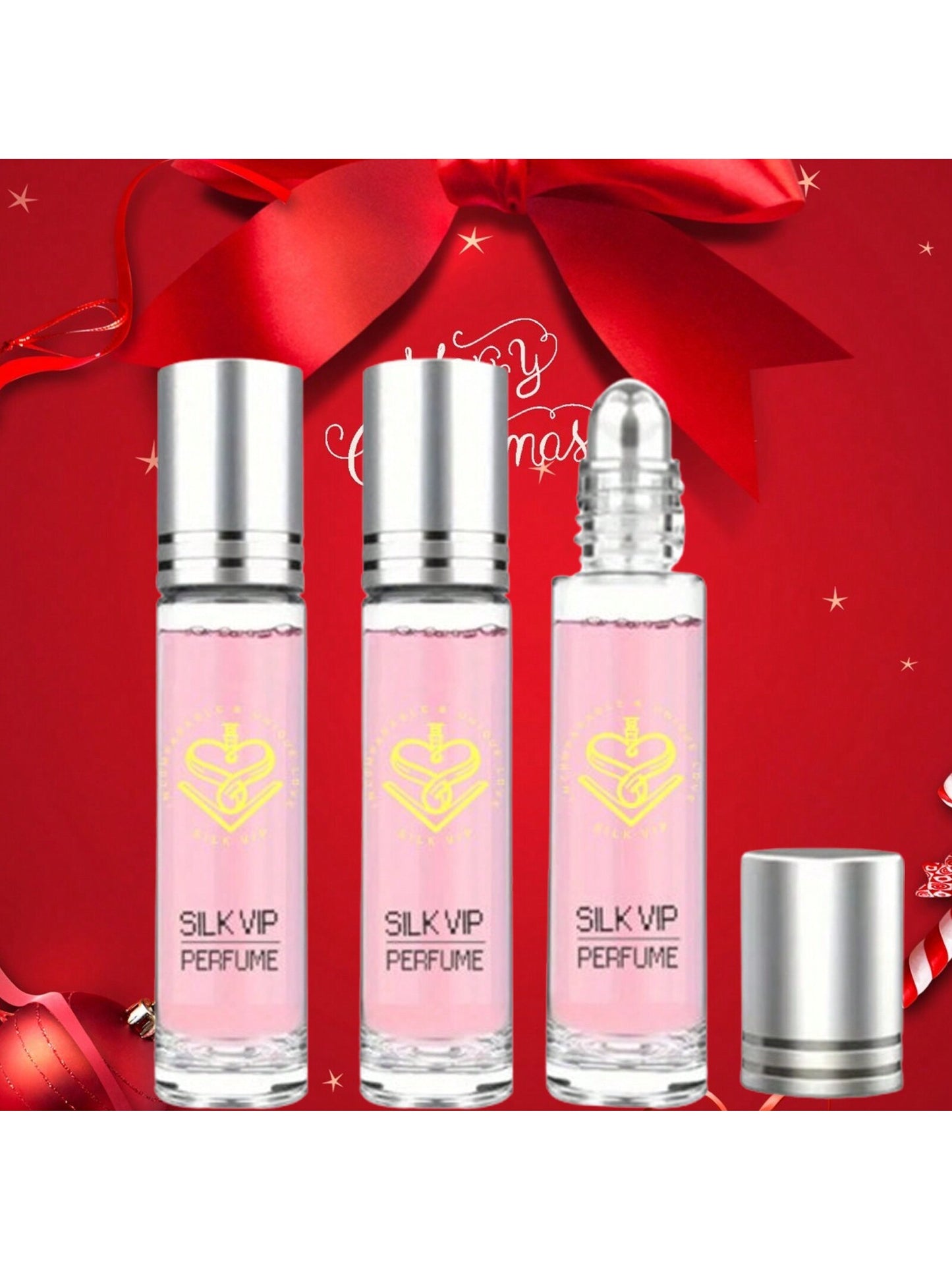 10ml Roll-On Perfume Aromatherapy Perfume, 3 PCS Long-Lasting Fresh Floral Fragrance, Exudes Confidence And Youthful Glamour - The Perfect Christmas Gift