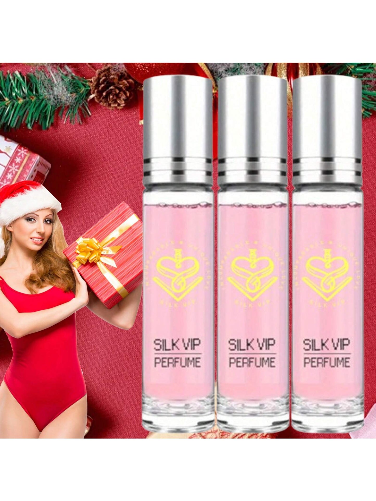 10ml Roll-On Perfume Aromatherapy Perfume, 3 PCS Long-Lasting Fresh Floral Fragrance, Exudes Confidence And Youthful Glamour - The Perfect Christmas Gift