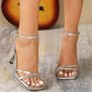 Sexy Women's Trending High Heel Sandals, Silver Color Party