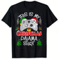 Christmas Atmosphere Game Fanatic Love Cartoon Print Men's Cotton Short Sleeve T-Shirt 190gsm