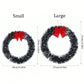 4pcs-Christmas Front Door With Red Bow 30cm Winter Decoration Wall Decor Hanging Wreath Kitchen Decor Artificial Home Decor Holiday Interior Window,Christmas