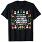 "THIS IS MY IT'S TOO HOT FOR UGLY CHRISTMAS SWEATERS SHIRT" Funny Christmas Simple Letters Cartoon Print Men's Cotton Short Sleeve T-Shirt 190gsm