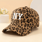 1pc Women's Embroidered NY Leopard Print Adjustable Baseball Cap, Outdoor Casual Sun Hat For Spring And Autumn, Versatile Travel Fashion Sun Protection, Unisex Youth Y2K Style Sun Hat