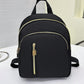 1pc Solid Black Nylon Mini Casual