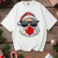 Manfinity Hypemode Men's Casual Santa Claus Graphic Dropped Shoulder Loose White T-Shirt