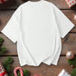 Manfinity Hypemode Men's Casual Santa Claus Graphic Dropped Shoulder Loose White T-Shirt