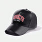 1pc Unisex Minimalist Leather New York N.Y. Embroidery Baseball Cap, Suitable For Outdoor Leisure And Vacation