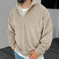 Men's Casual Stand Collar Half Zip Pullover Sweatshirt