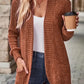 EMERY ROSE Women's Casual Knitted Ribbed Thin Jacket For Autumn