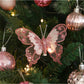 3pcs Christmas Decorative Glittering Butterfly Christmas Tree Hanging Ornaments, Atmosphere Scene Decor Accessories