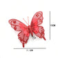 3pcs Christmas Decorative Glittering Butterfly Christmas Tree Hanging Ornaments, Atmosphere Scene Decor Accessories