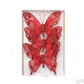 3pcs Christmas Decorative Glittering Butterfly Christmas Tree Hanging Ornaments, Atmosphere Scene Decor Accessories