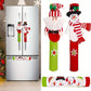 3pcs Christmas Refrigerator Handle Covers, Christmas Fridge Handle Cover New Year Handle Covers Set, Kitchen Appliance Handle Covers Fridge Door Handle Covers Protector Christmas Decorations