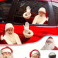 1pc Waterproof Realistic Santa Claus Stickers Christmas Car Window Glass Decal Decoration Ride With Santa Funny Christmas Window Clings,Christmas