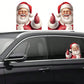 1pc Waterproof Realistic Santa Claus Stickers Christmas Car Window Glass Decal Decoration Ride With Santa Funny Christmas Window Clings,Christmas