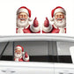 1pc Waterproof Realistic Santa Claus Stickers Christmas Car Window Glass Decal Decoration Ride With Santa Funny Christmas Window Clings,Christmas