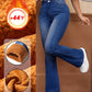 EZwear High Waist Flare Leg Jeans