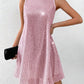 Allurite High Neck Sequin Dress