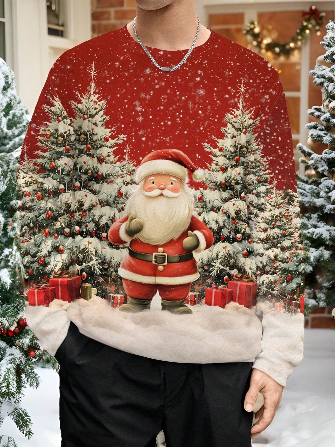 Manfinity Homme Christmas Santa Claus